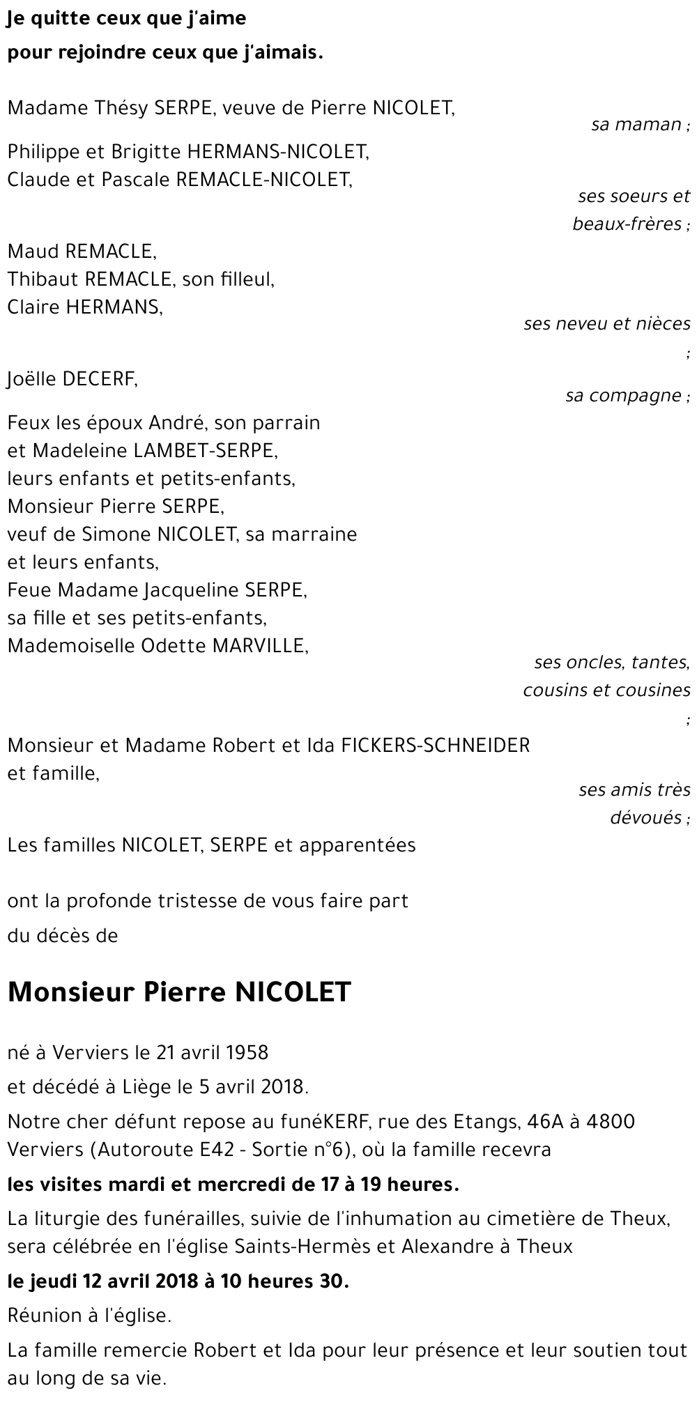 Pierre NICOLET