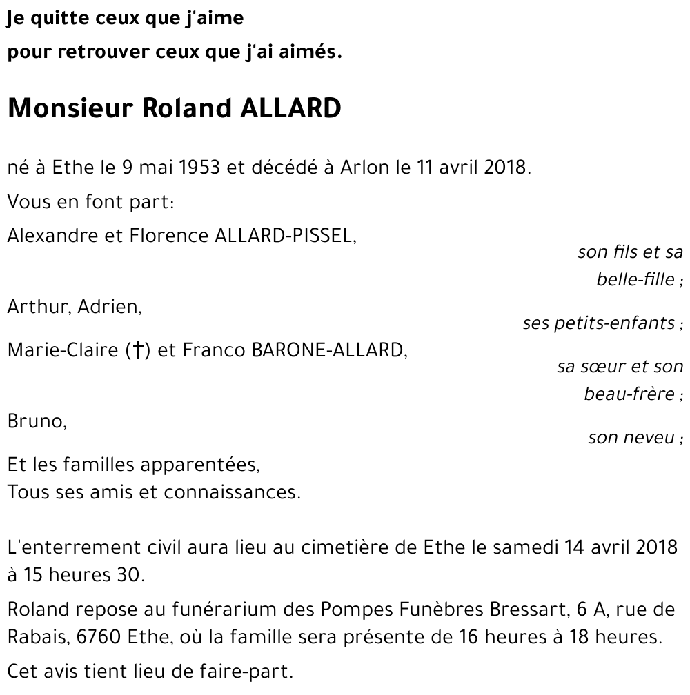 Roland ALLARD 