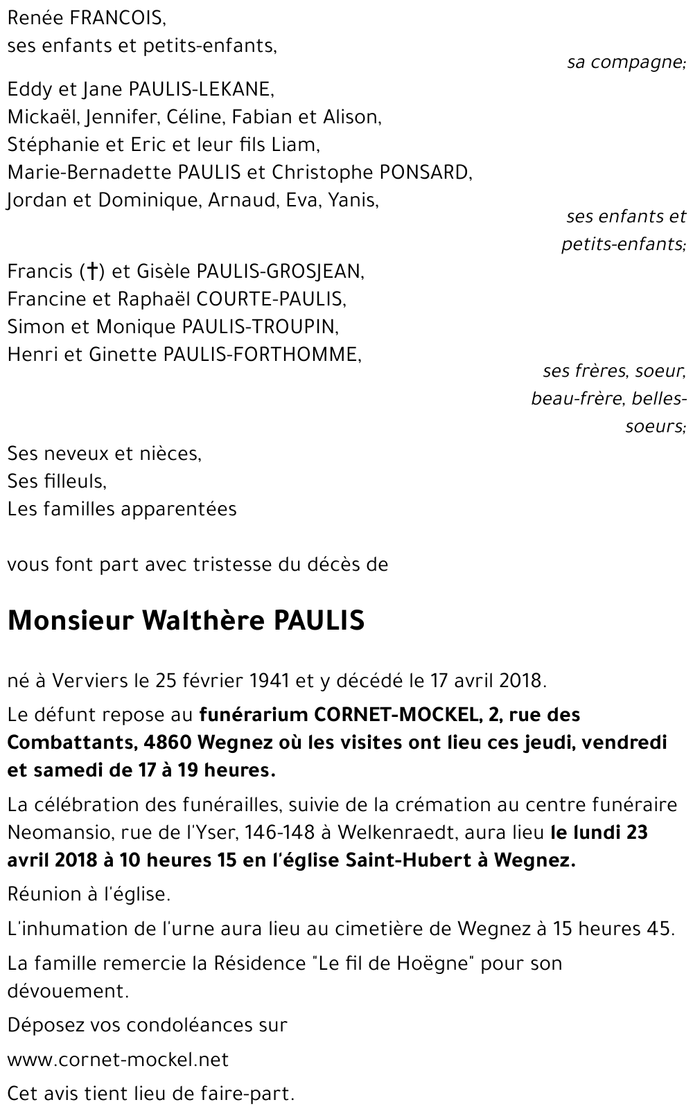 Walthère PAULIS