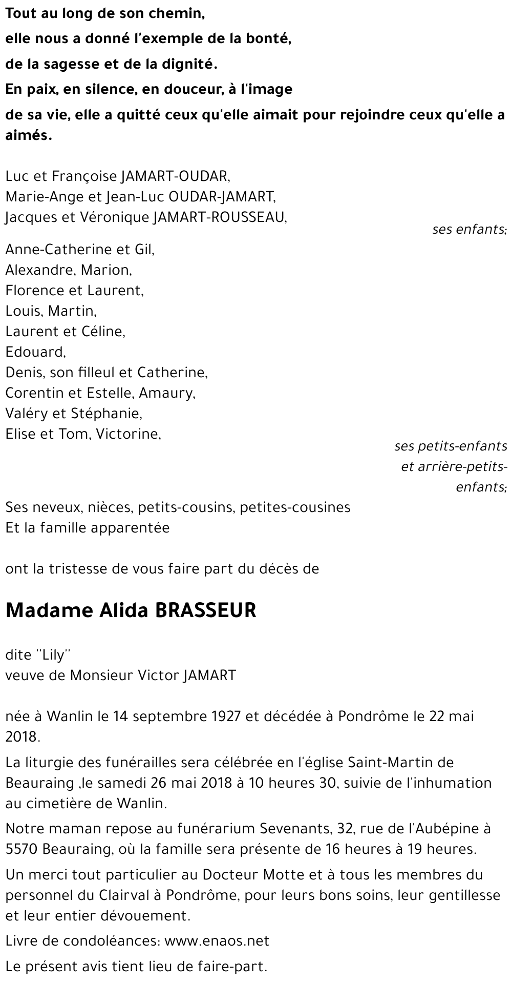 Alida BRASSEUR