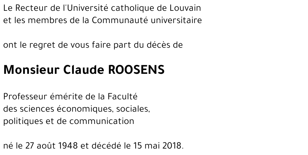 Claude ROOSENS
