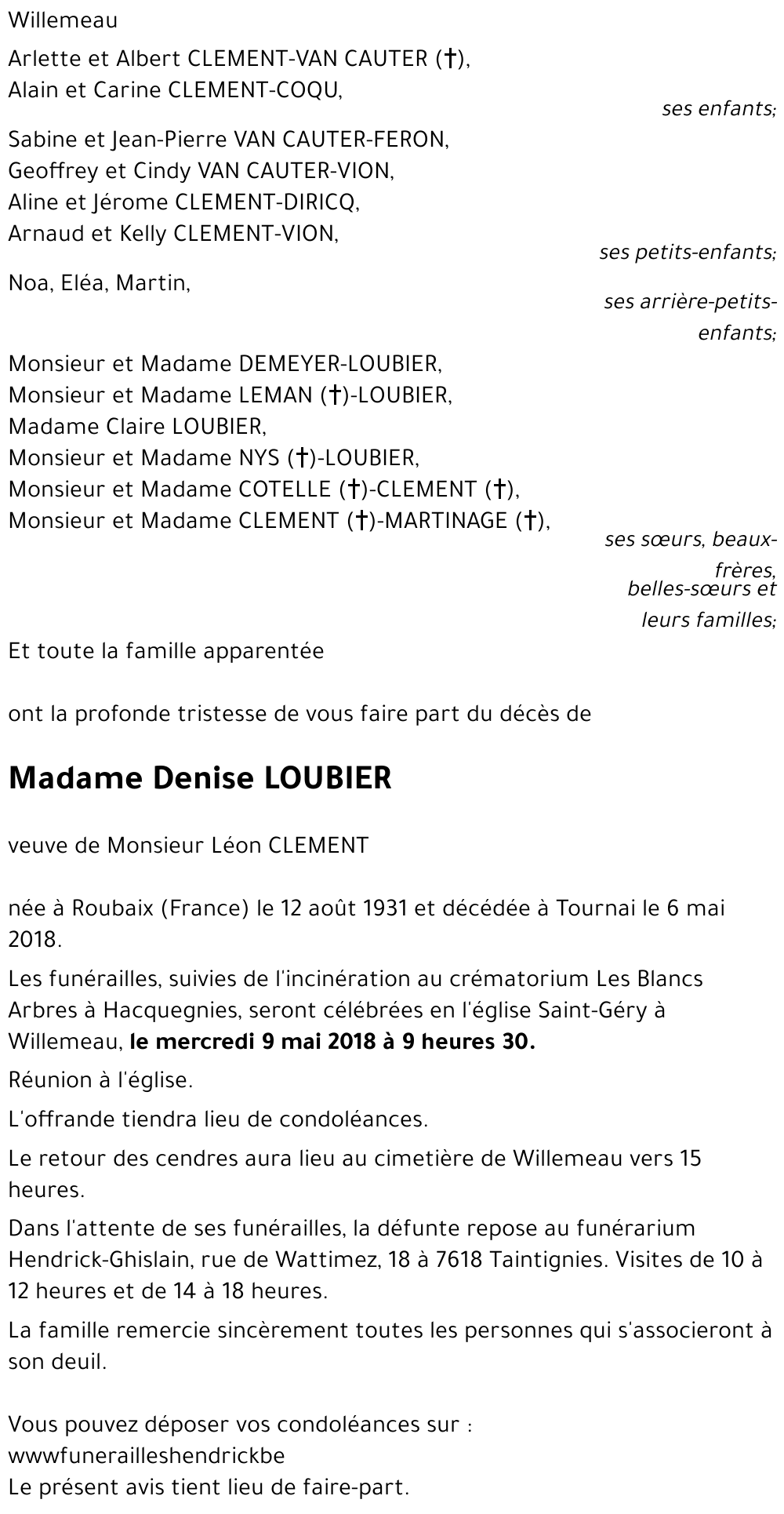 Denise LOUBIER