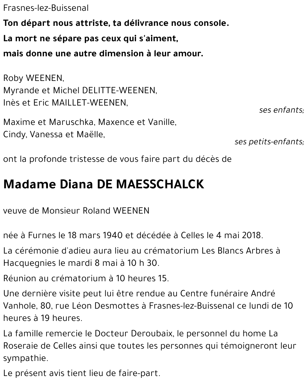 Diana DE MAESSCHALCK