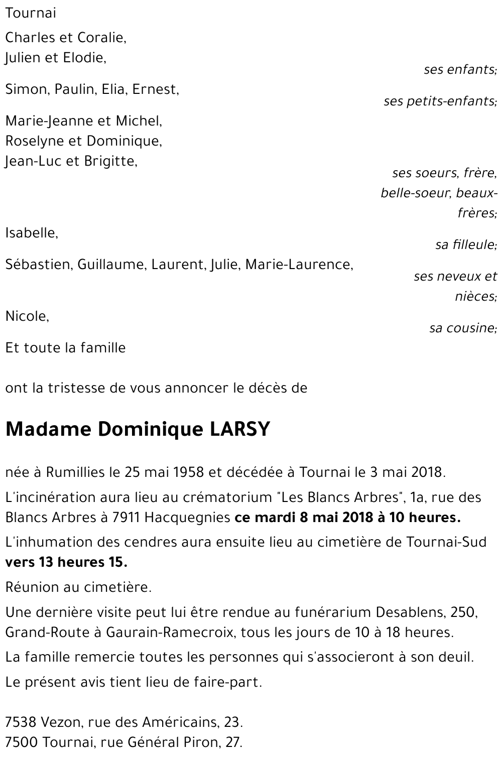 Dominique LARSY