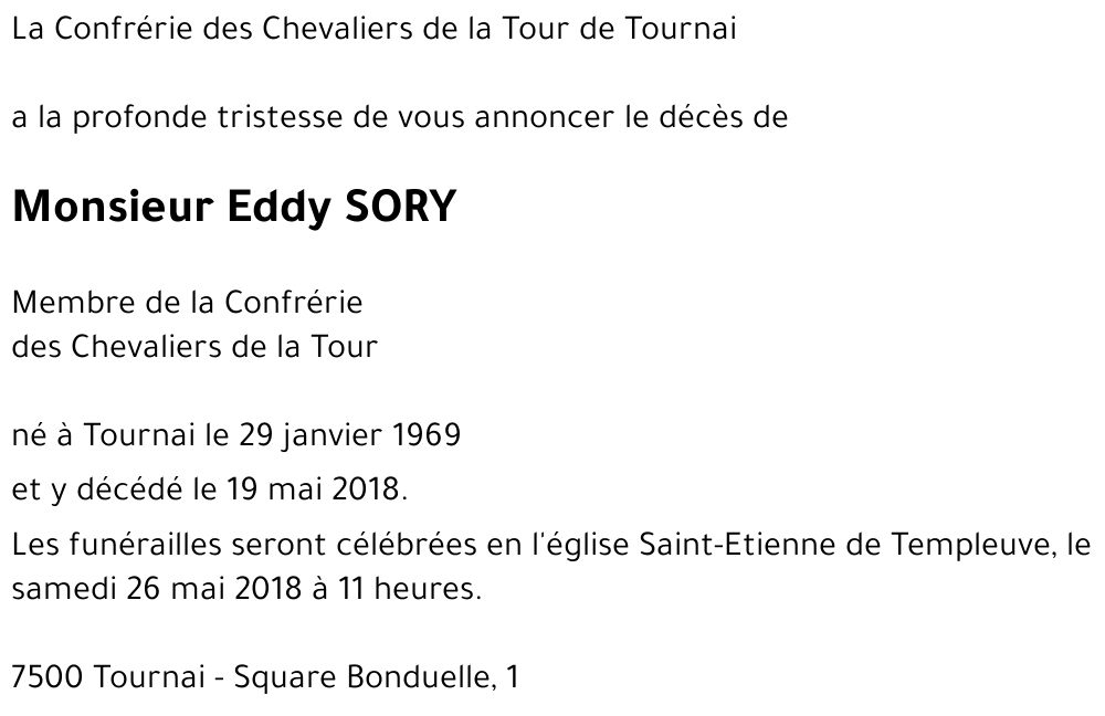 Eddy SORY