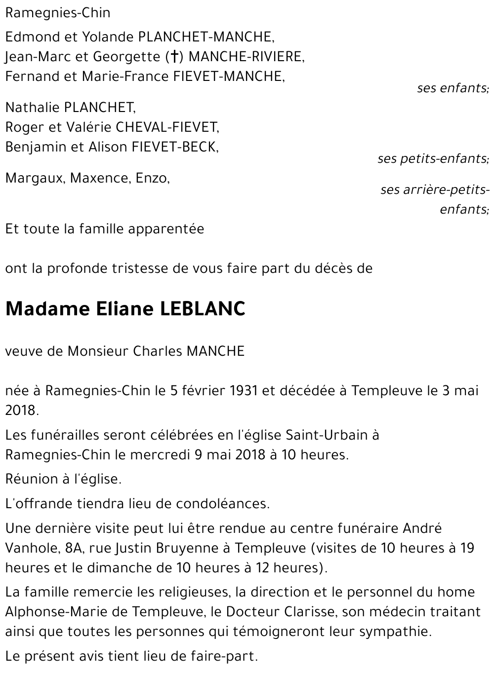 Eliane LEBLANC