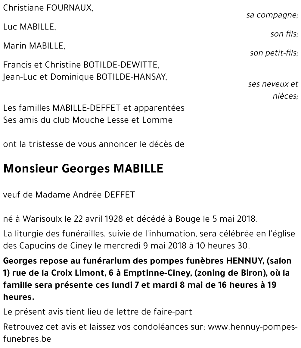 Georges MABILLE