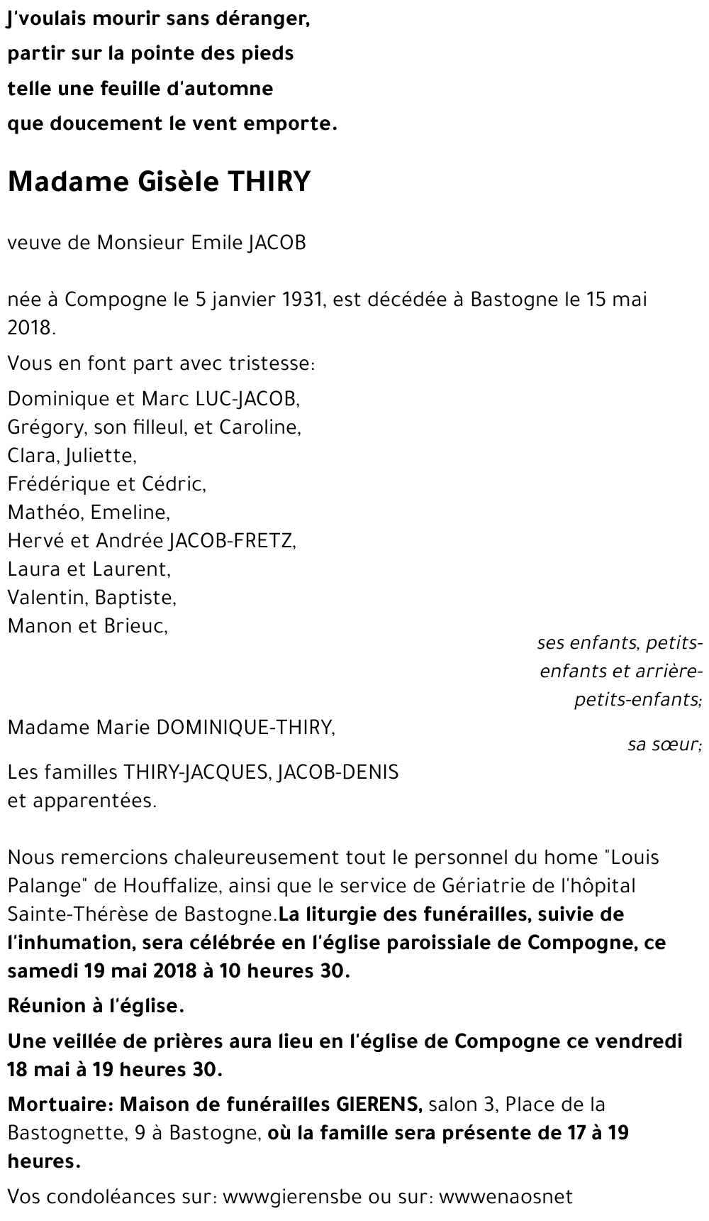 Gisèle THIRY