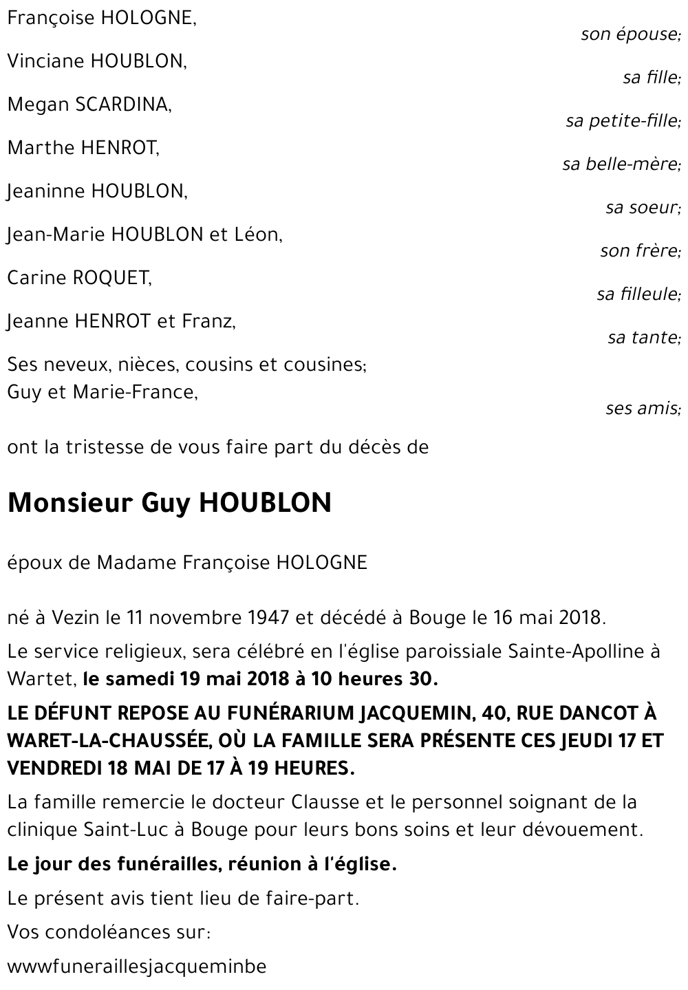 Guy HOUBLON