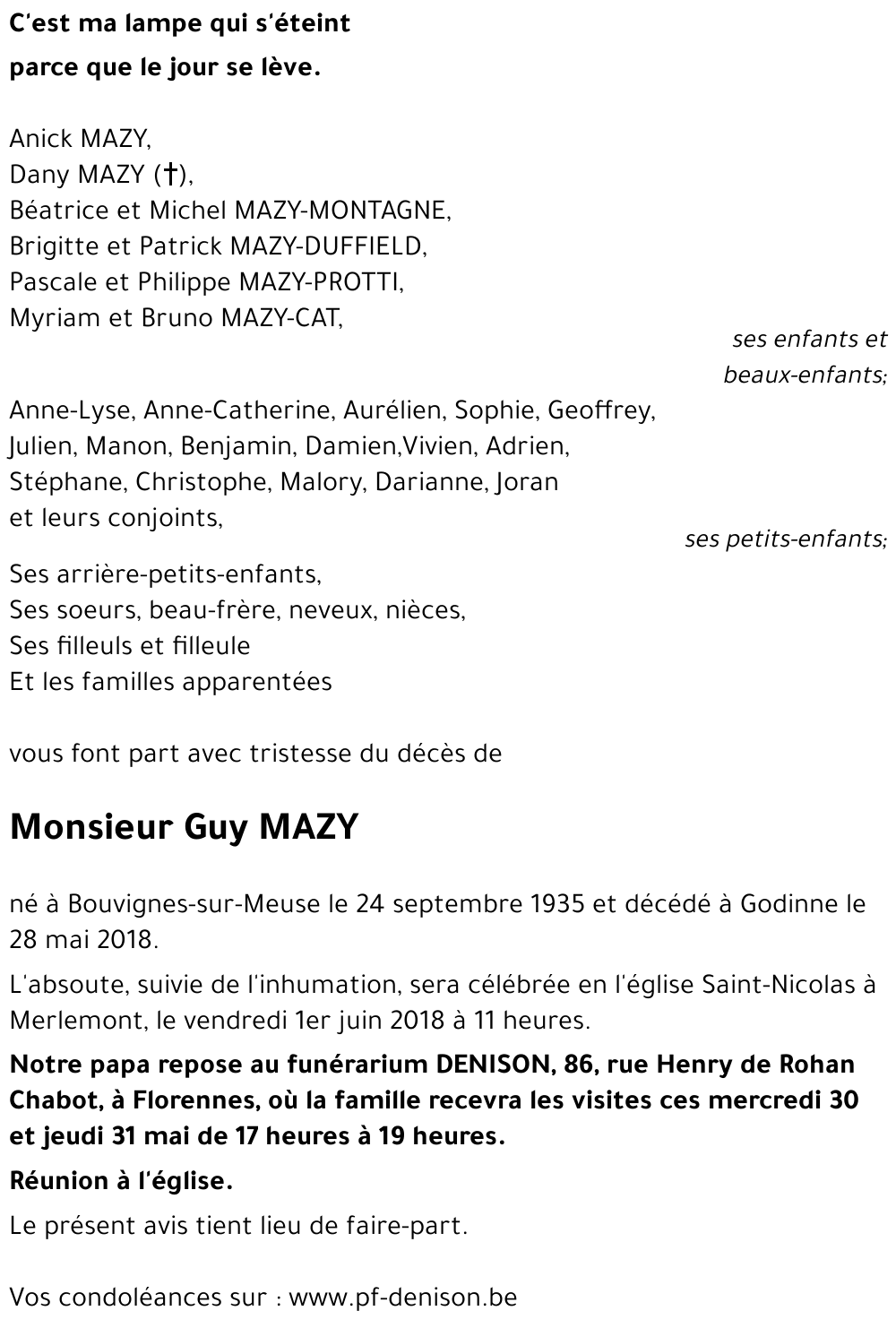 Guy MAZY