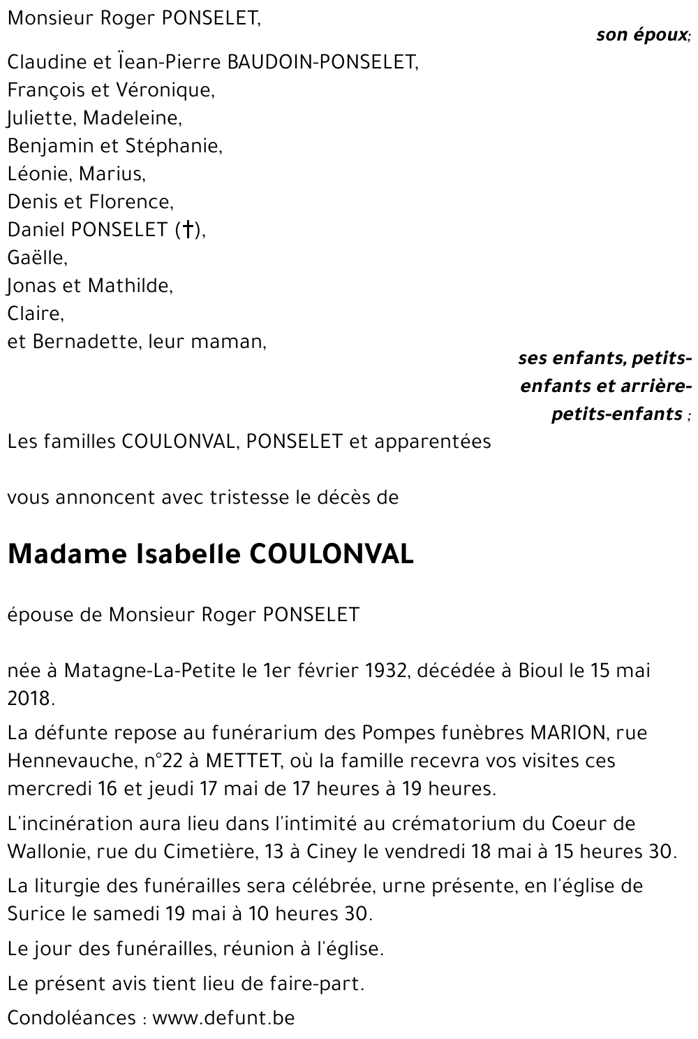 Isabelle COULONVAL