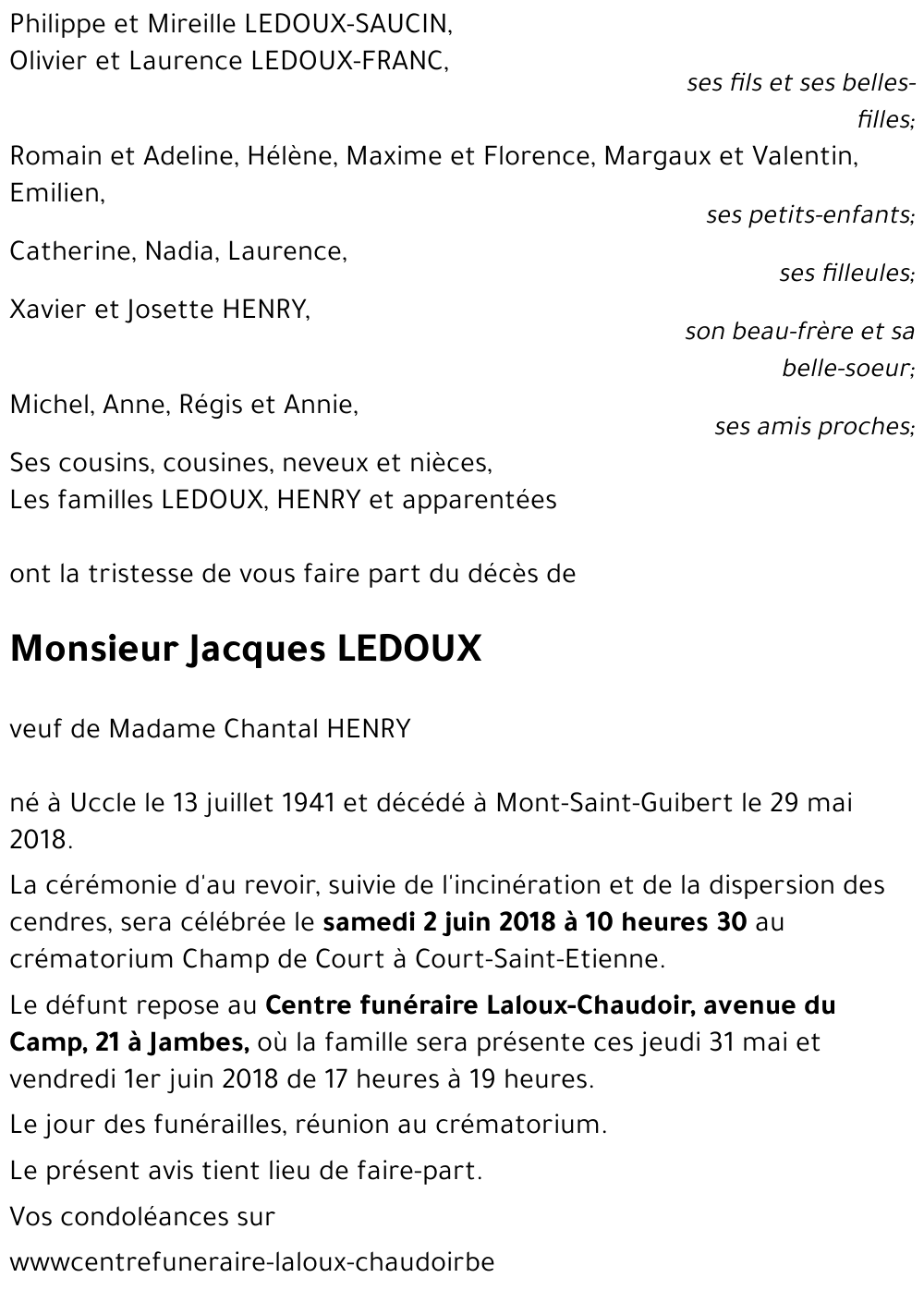 Jacques LEDOUX