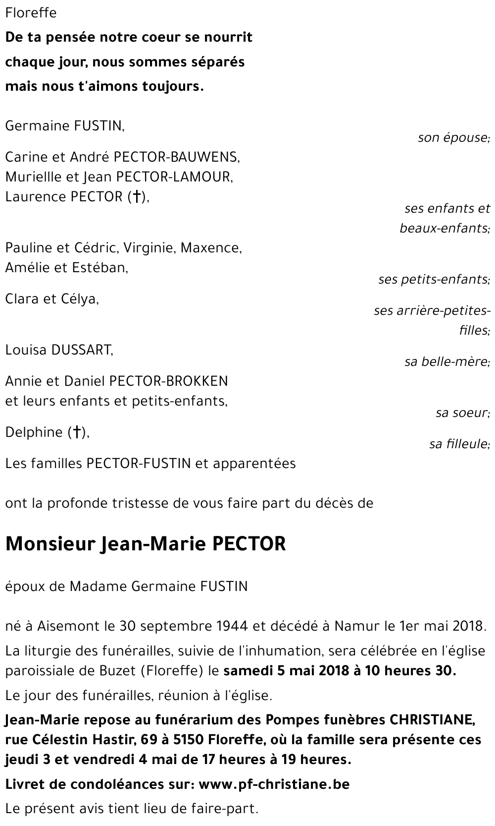 Jean-Marie PECTOR