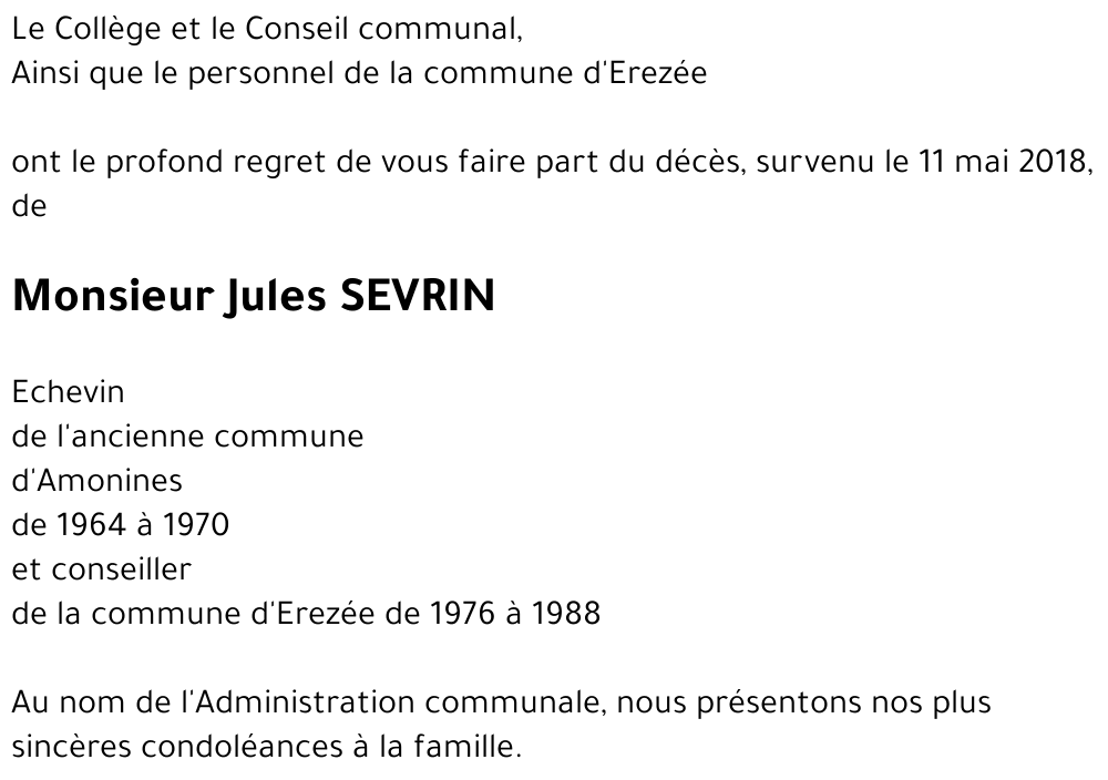 Jules SEVRIN