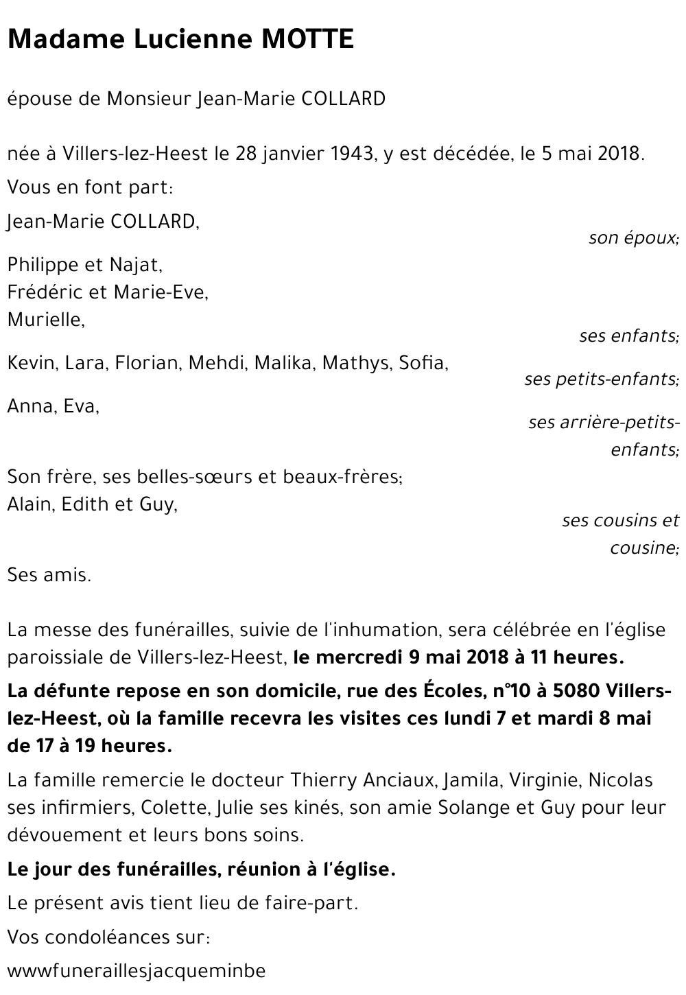 Lucienne MOTTE