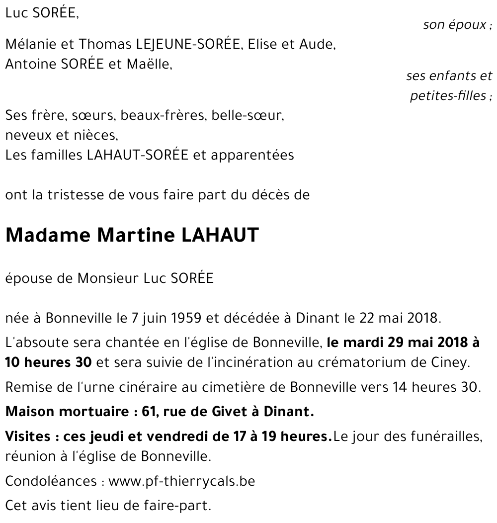 Martine LAHAUT