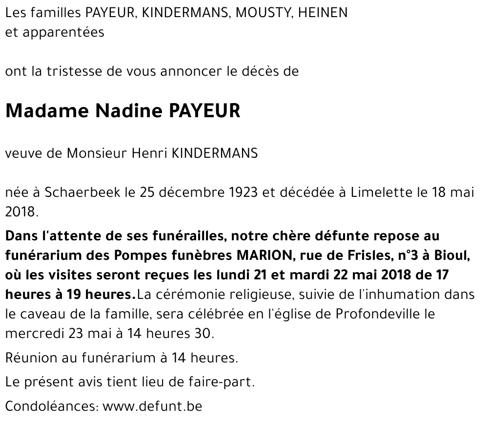 Nadine PAYEUR