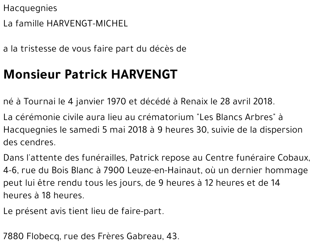 Patrick Harvengt