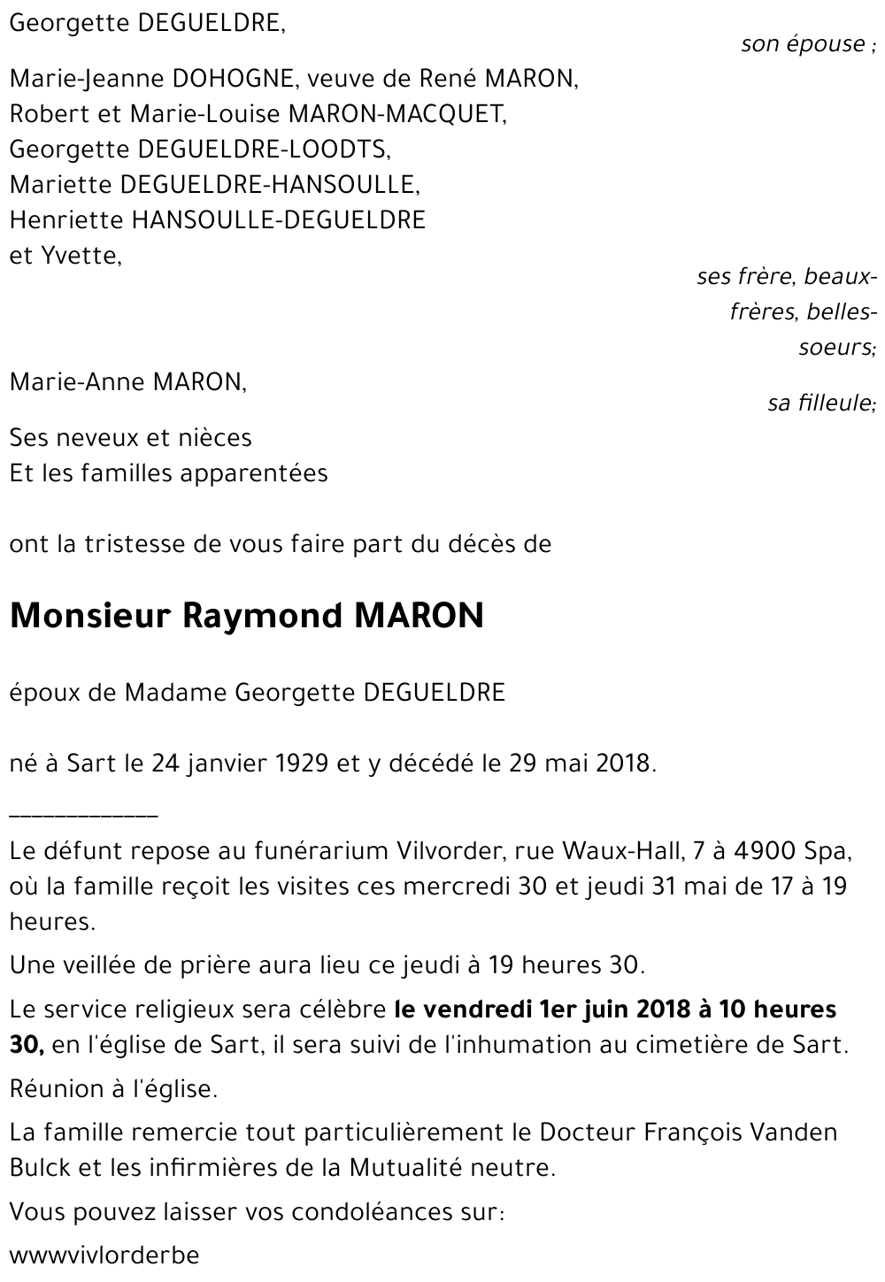 Raymond MARON