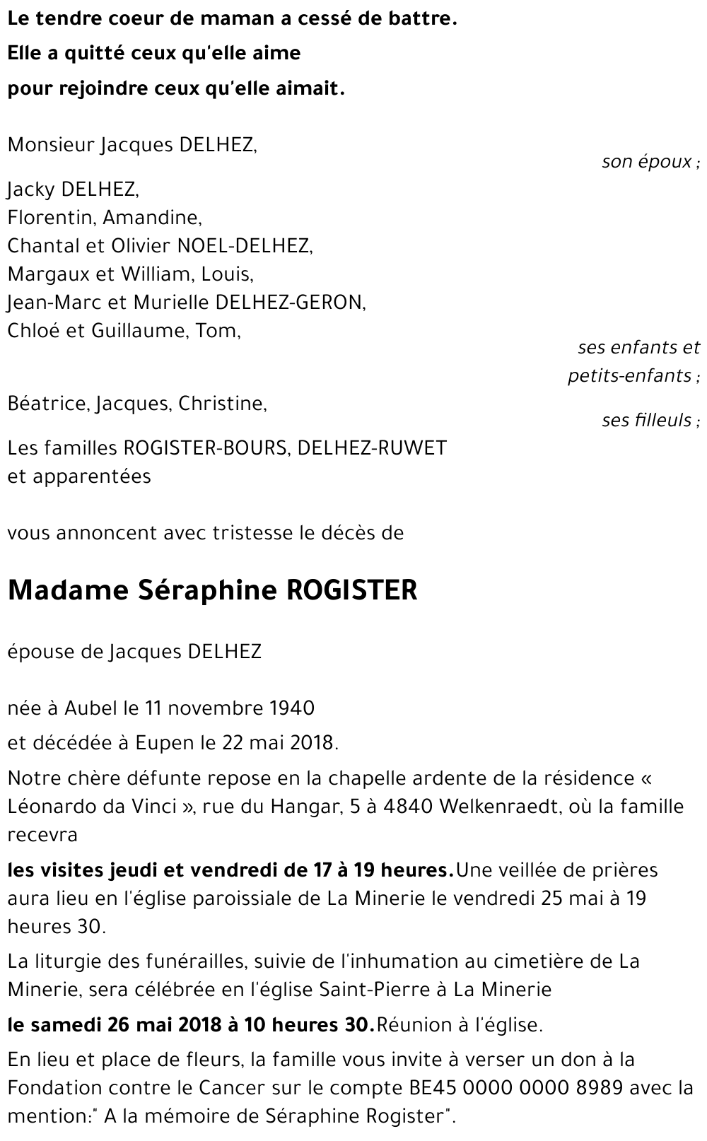 Séraphine ROGISTER