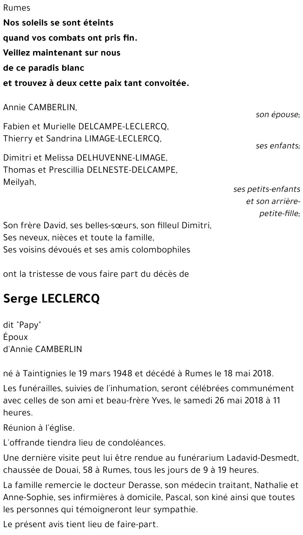 Serge LECLERCQ