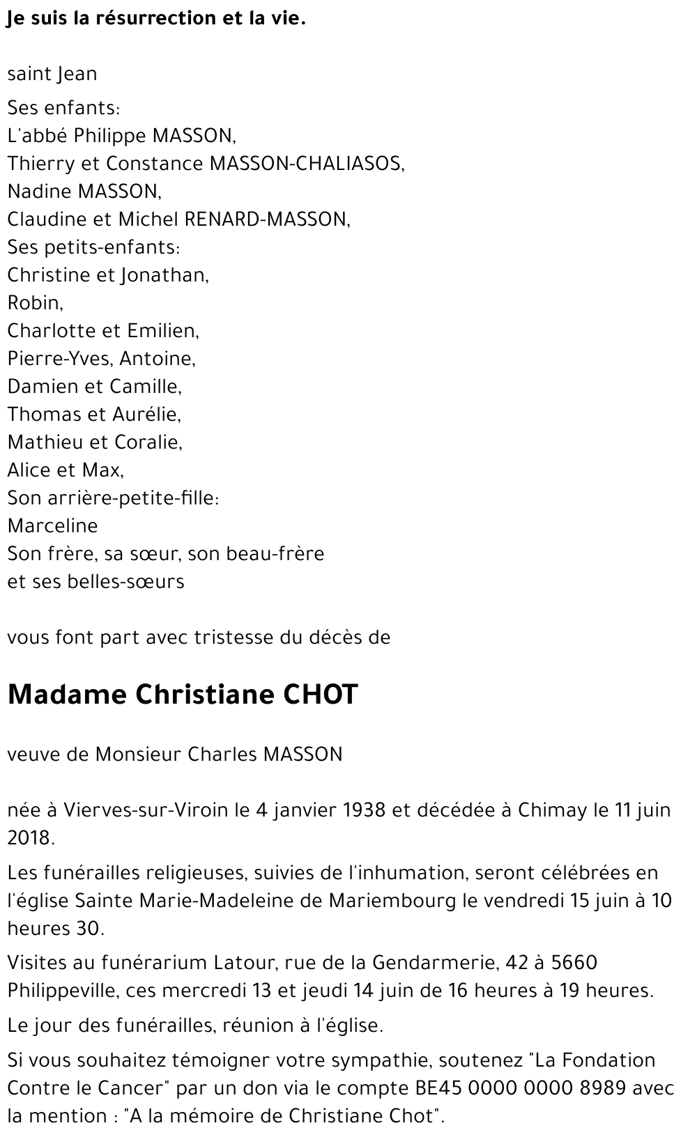 Christiane CHOT