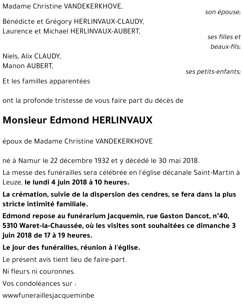 Edmond HERLINVAUX