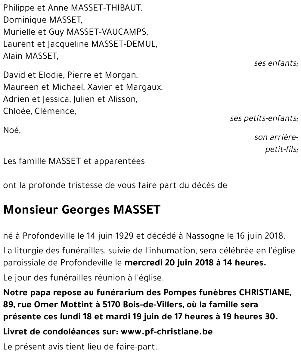 Georges MASSET