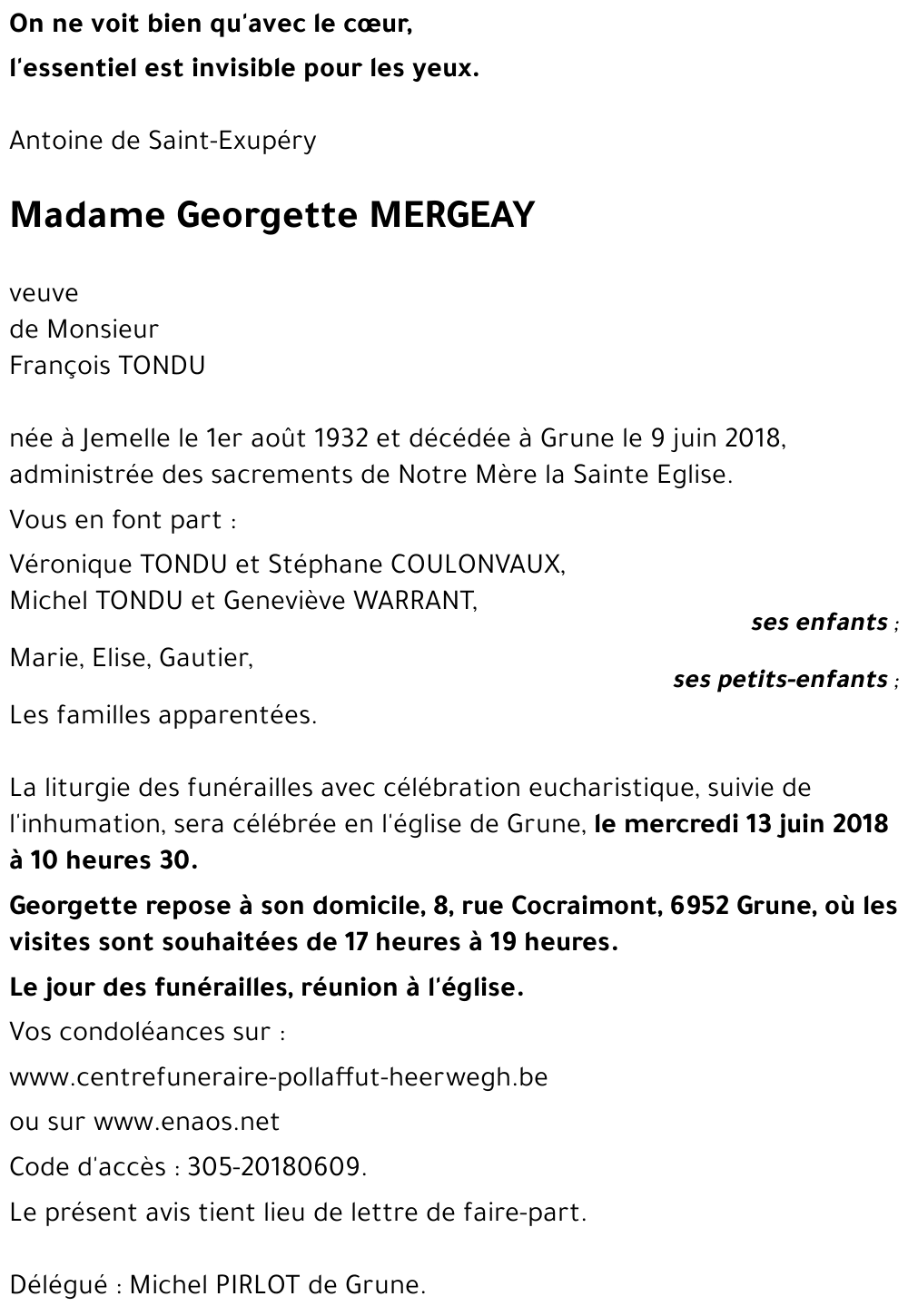 Georgette MERGEAY