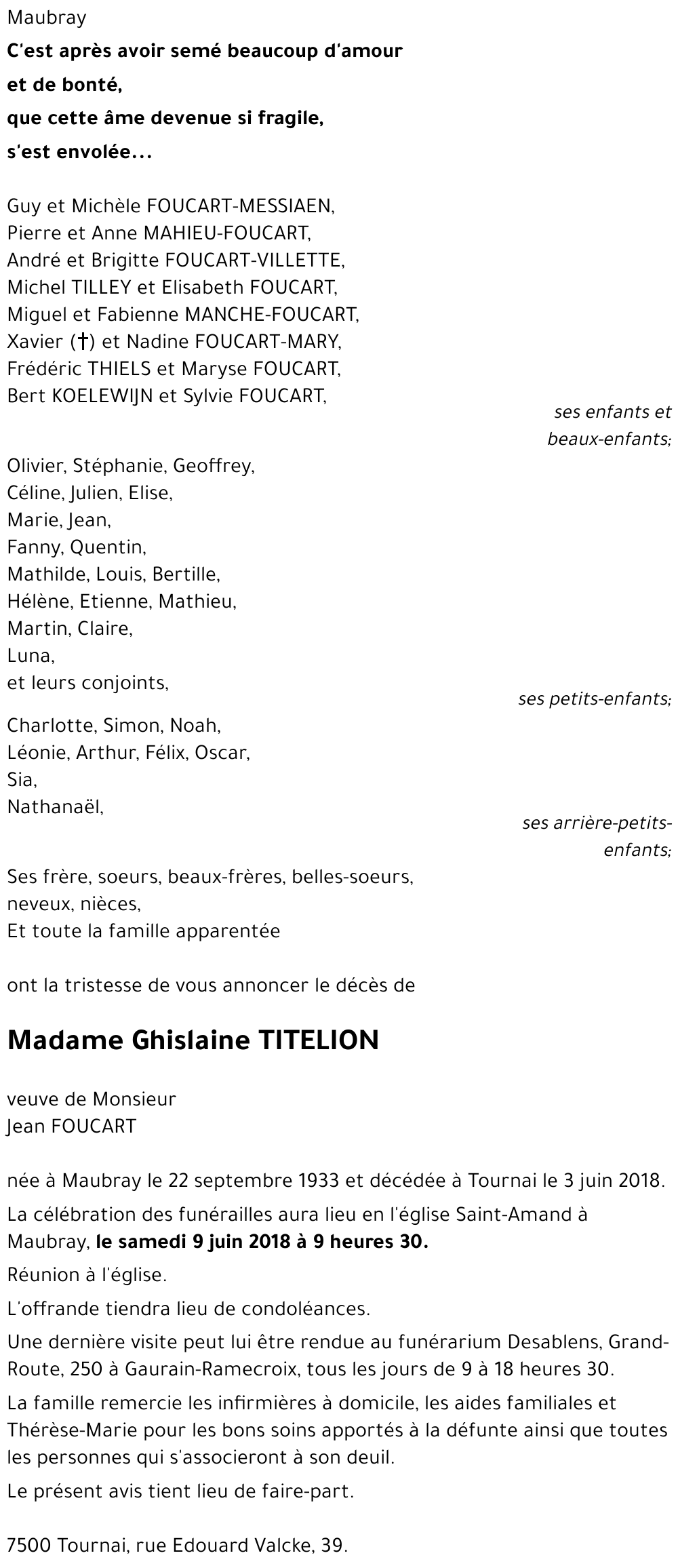 Ghislaine TITELION