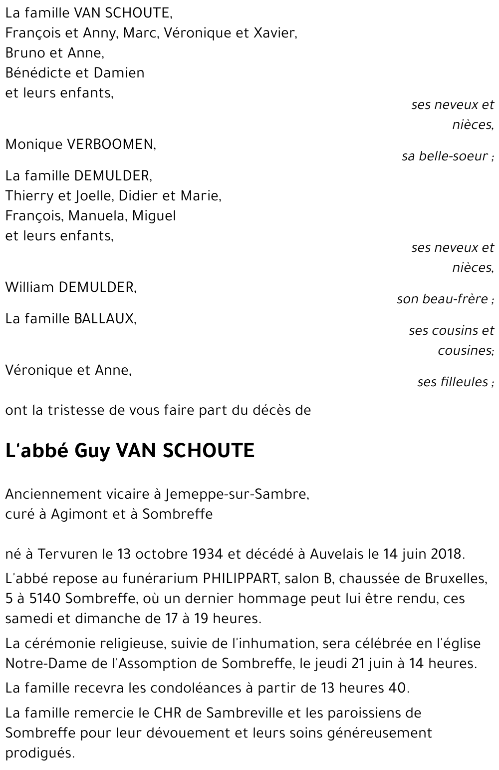 Guy VAN SCHOUTE