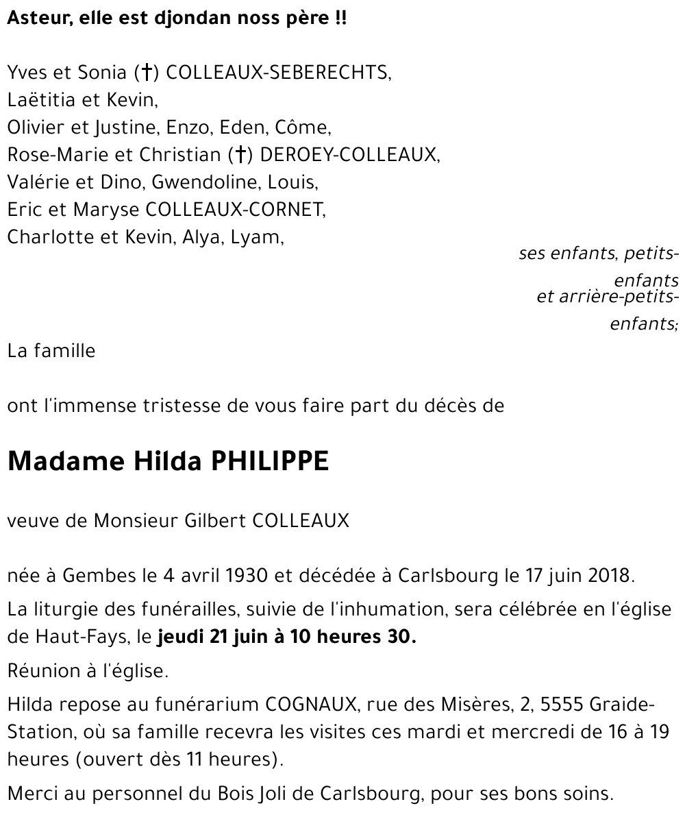 Hilda PHILIPPE