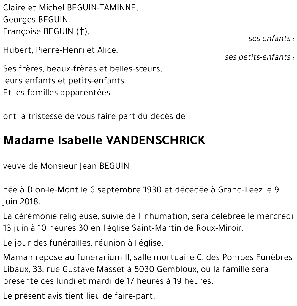 Isabelle VANDENSCHRICK