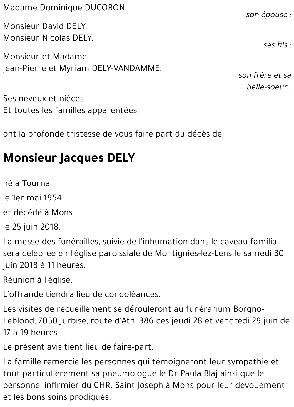 Jacques DELY