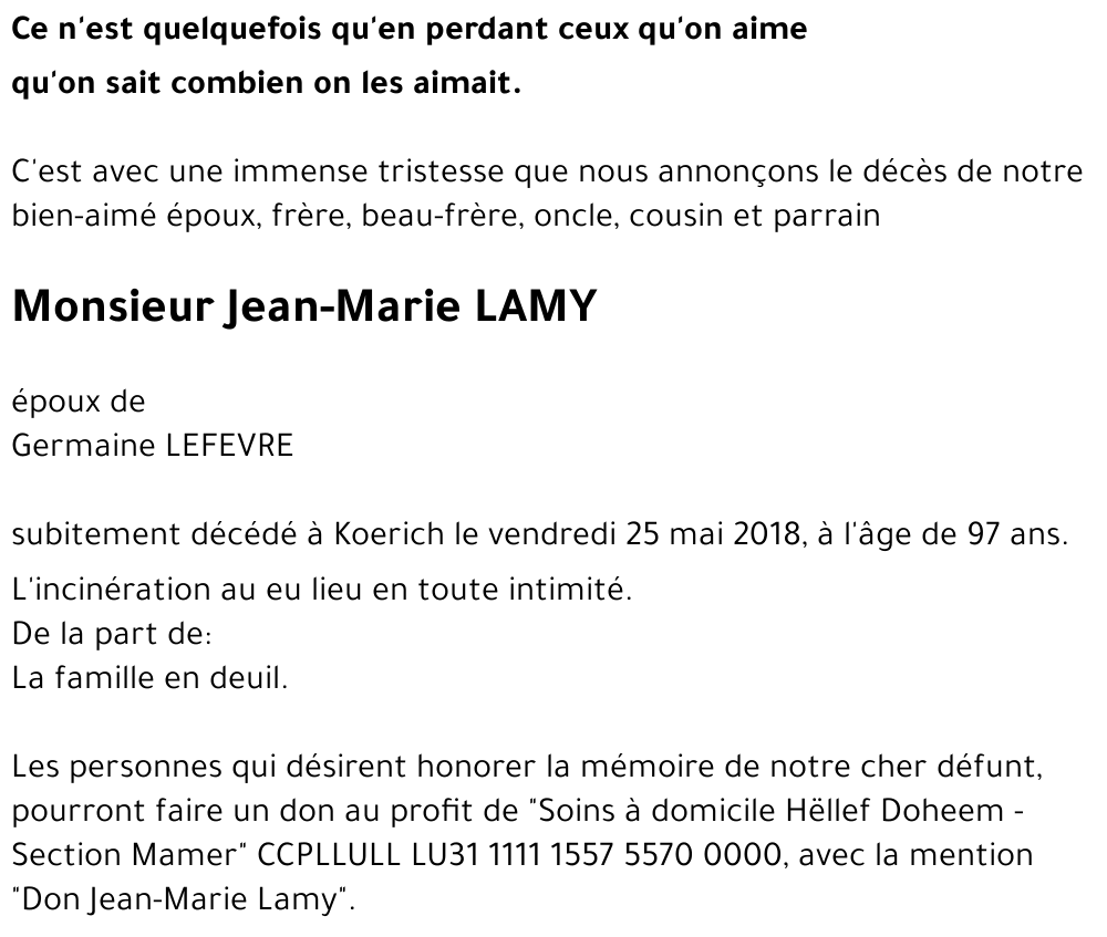 Jean-Marie LAMY