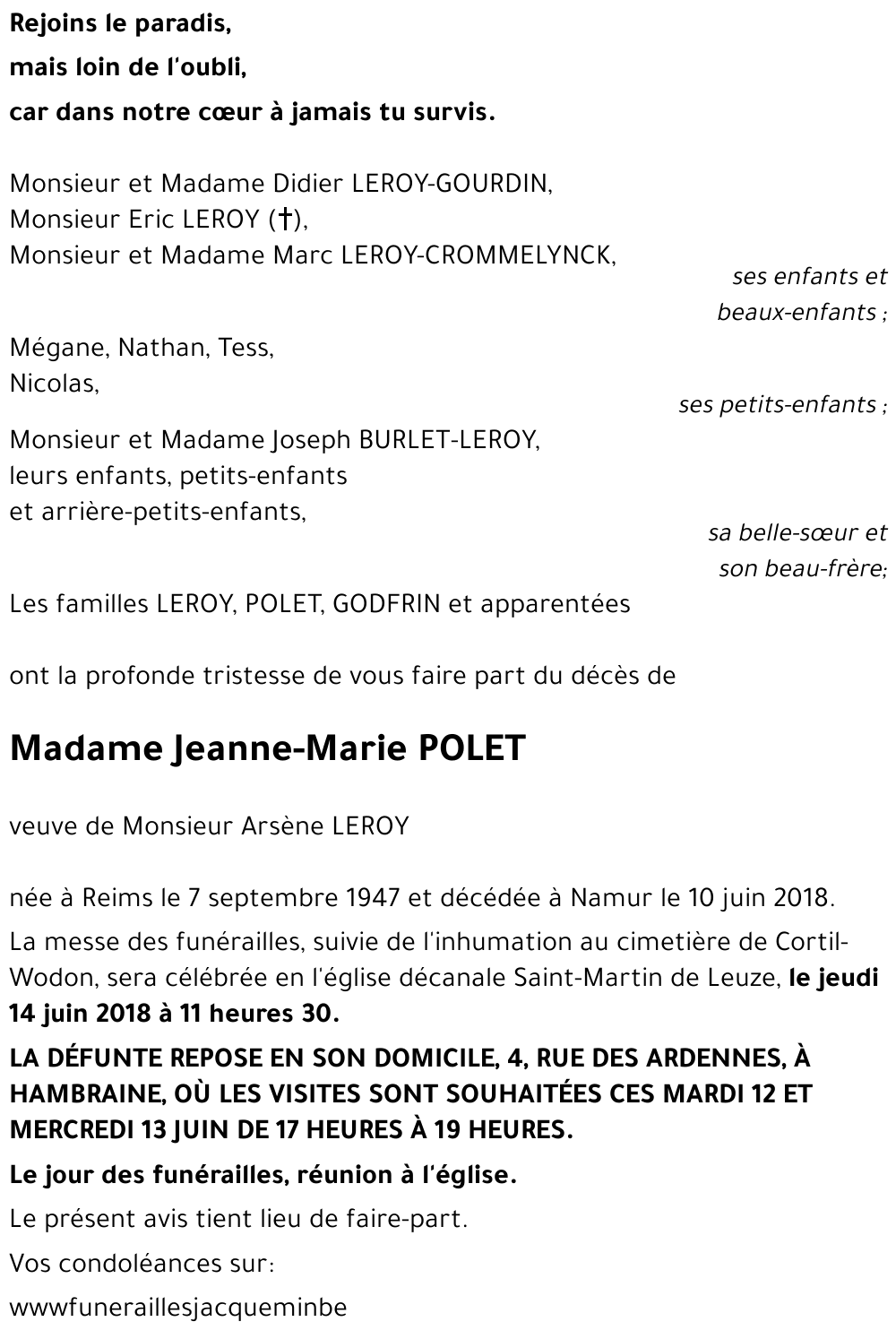 Jeanne-Marie POLET