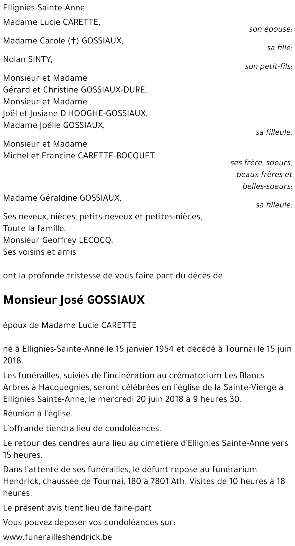 José GOSSIAUX