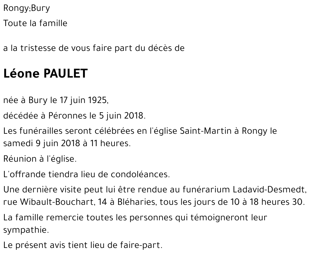 Léone PAULET