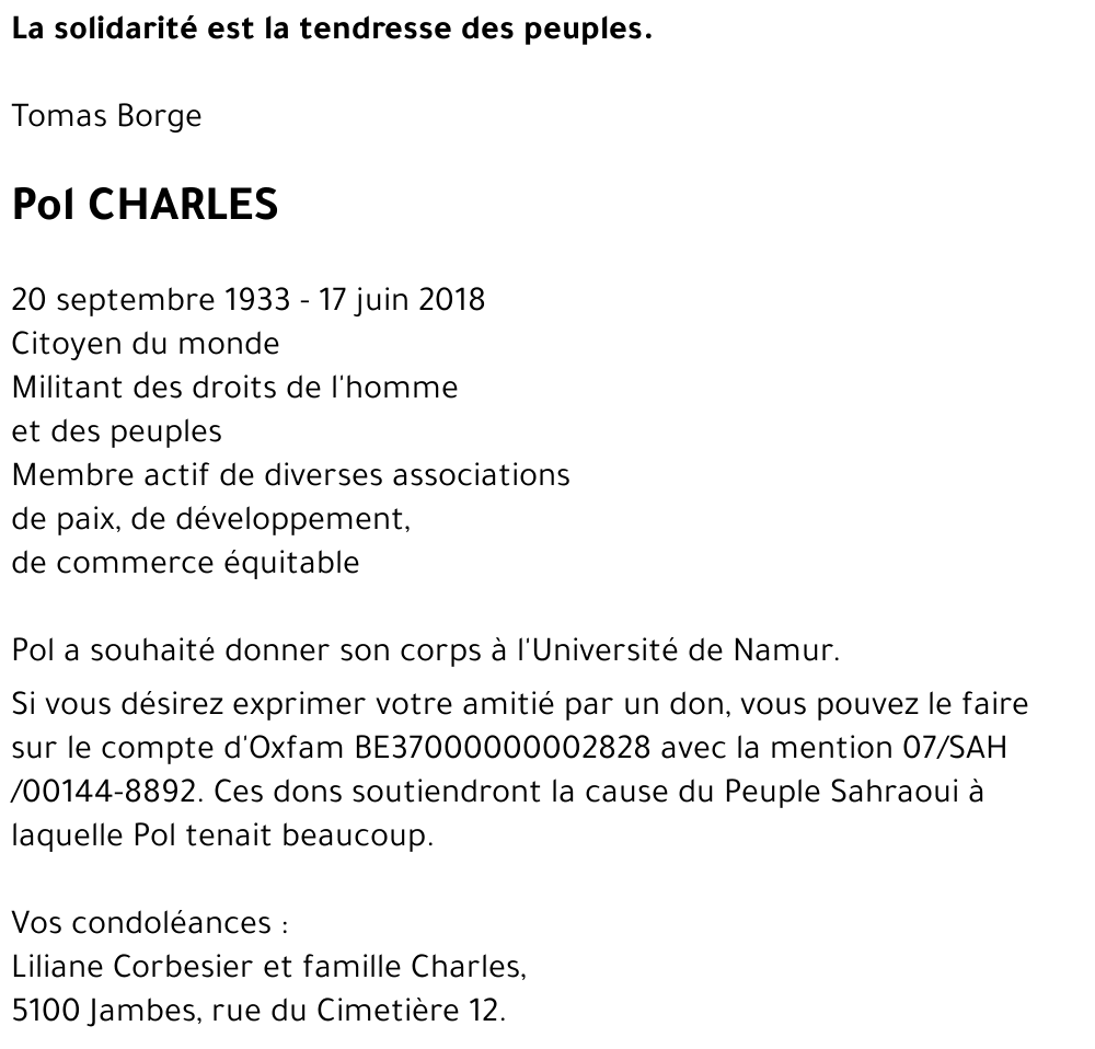 Pol CHARLES