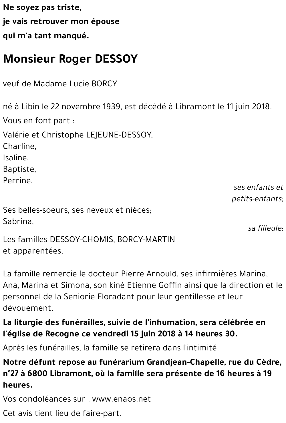 Roger DESSOY