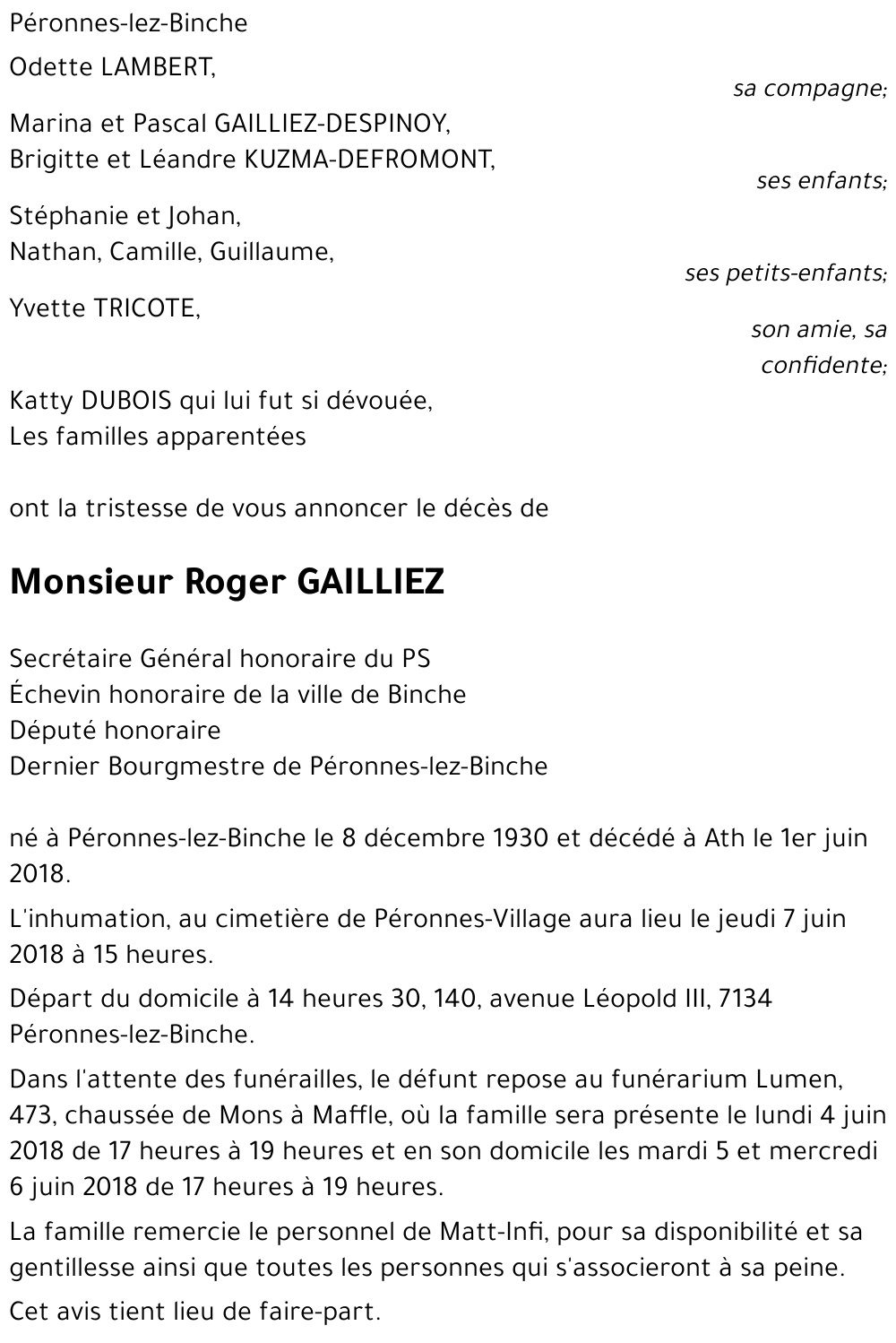 Roger GAILLIEZ