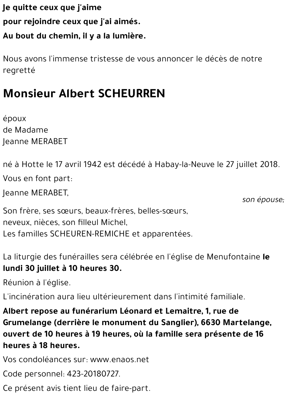 Albert SCHEURREN