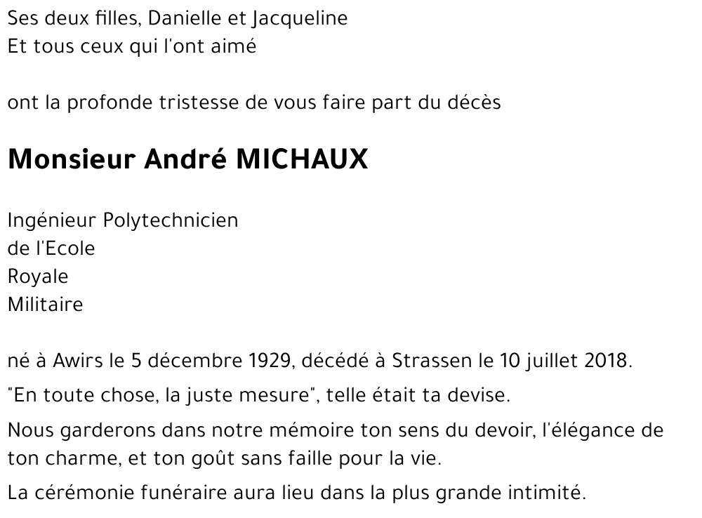 André MICHAUX