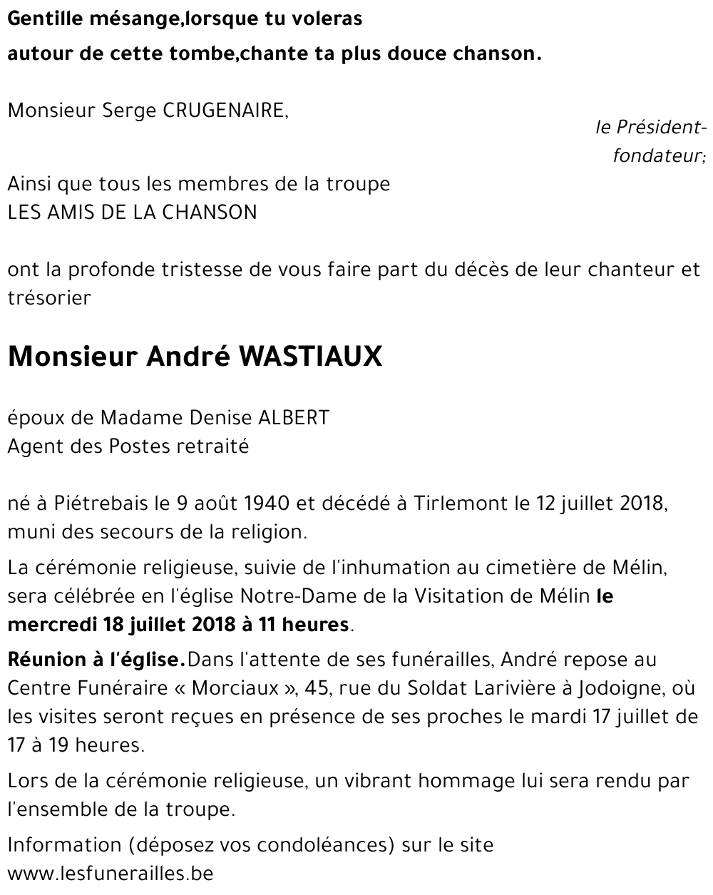 André WASTIAUX