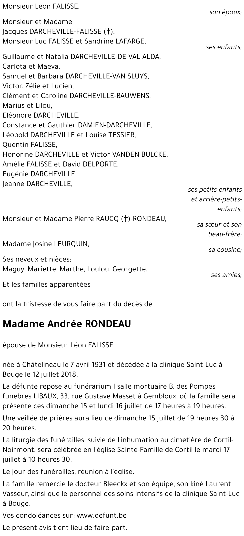 Andrée RONDEAU