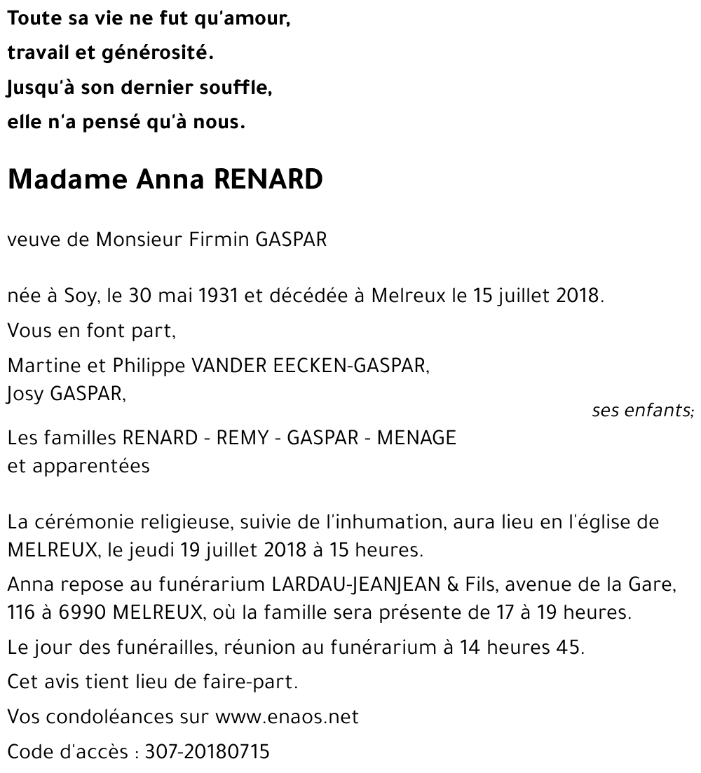 Anna RENARD