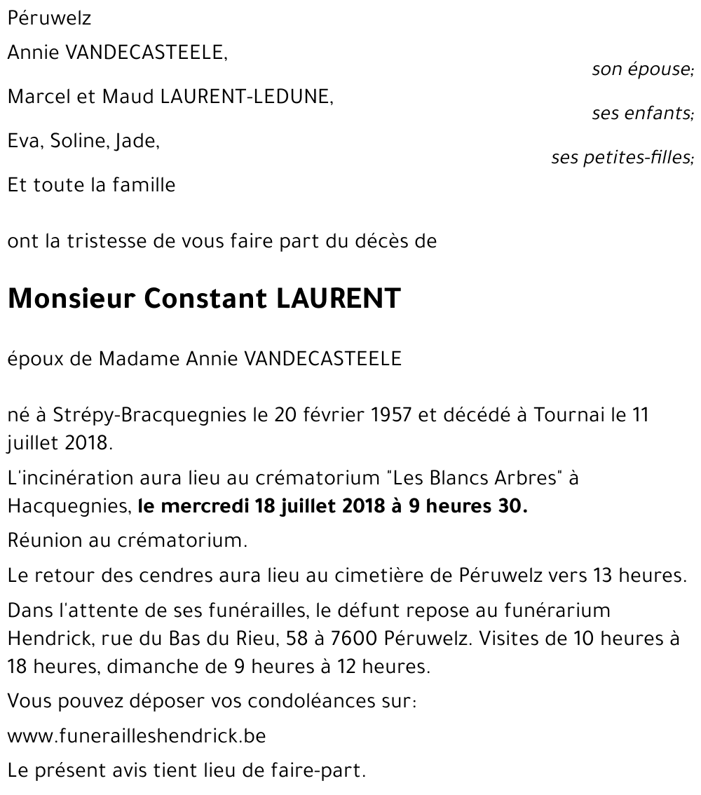 Constant LAURENT