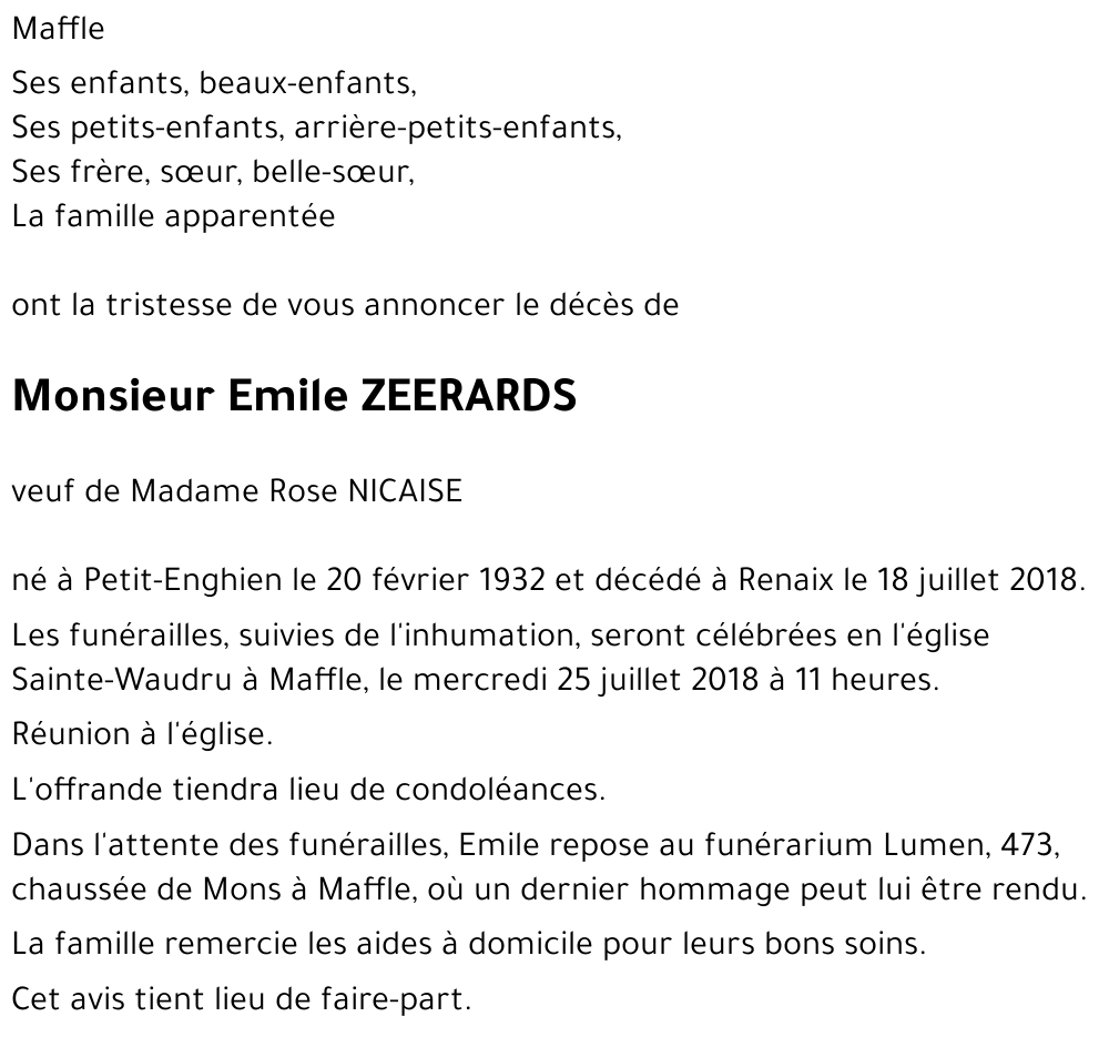 Emile ZEERARDS