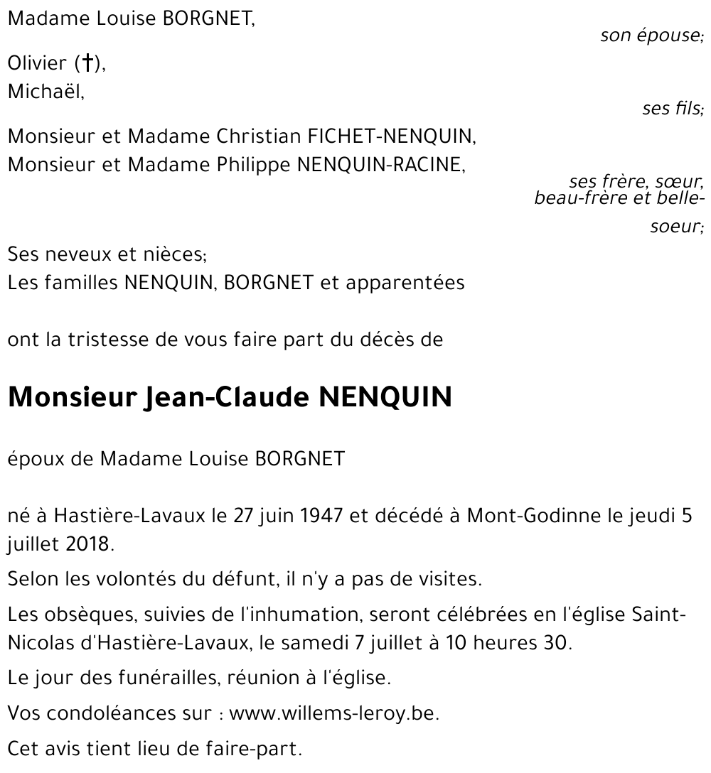 Jean-Claude NENQUIN