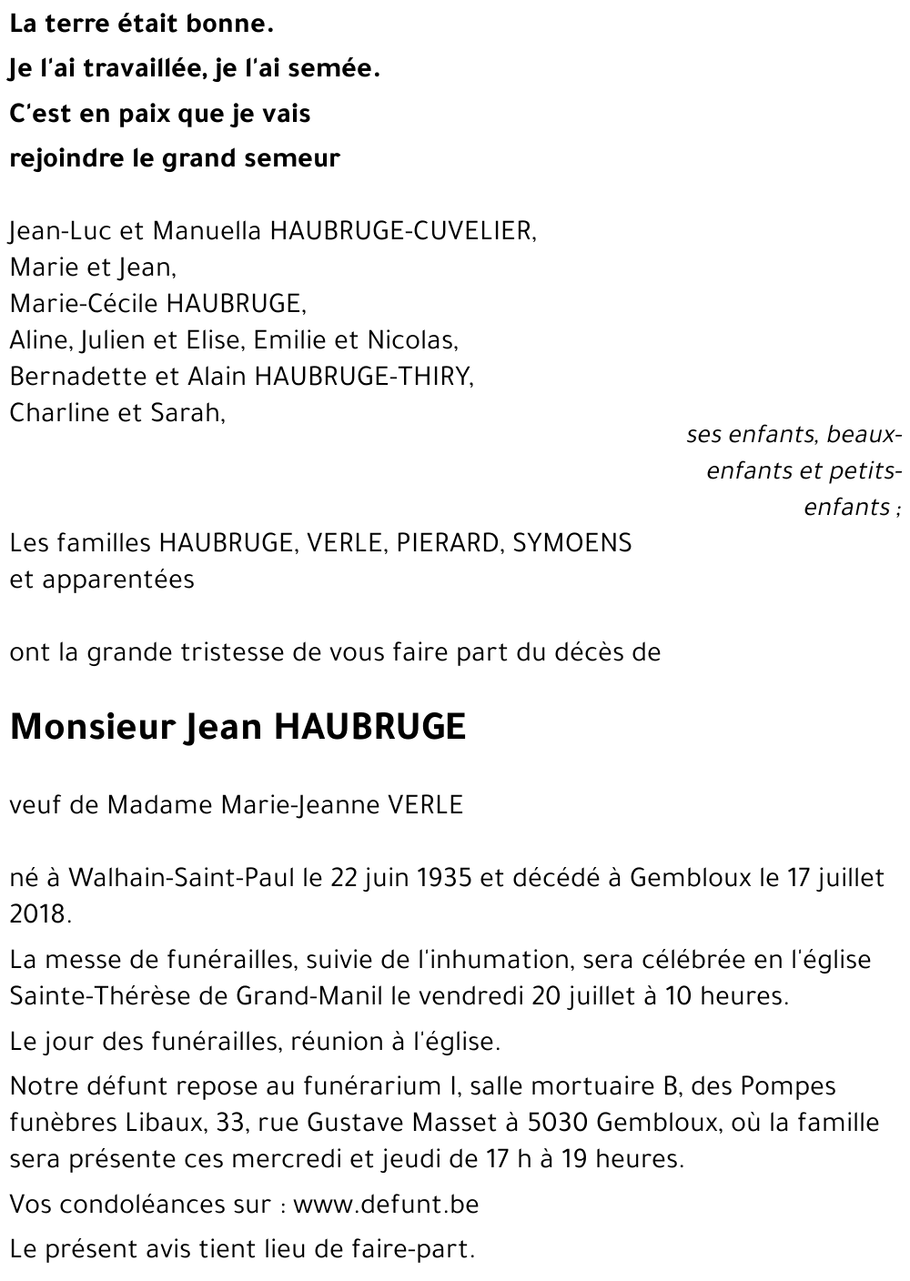 Jean HAUBRUGE